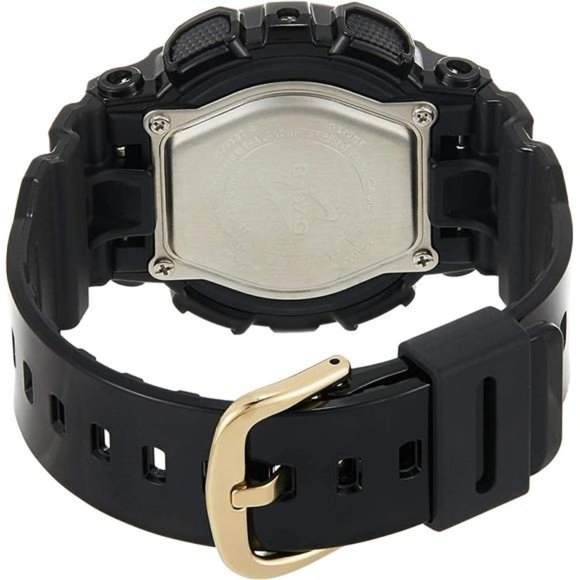 Casio Women's BA-110-1ACR Baby-G Goldtone Analog-Digital Display and Black Watch - Picture 6 of 6